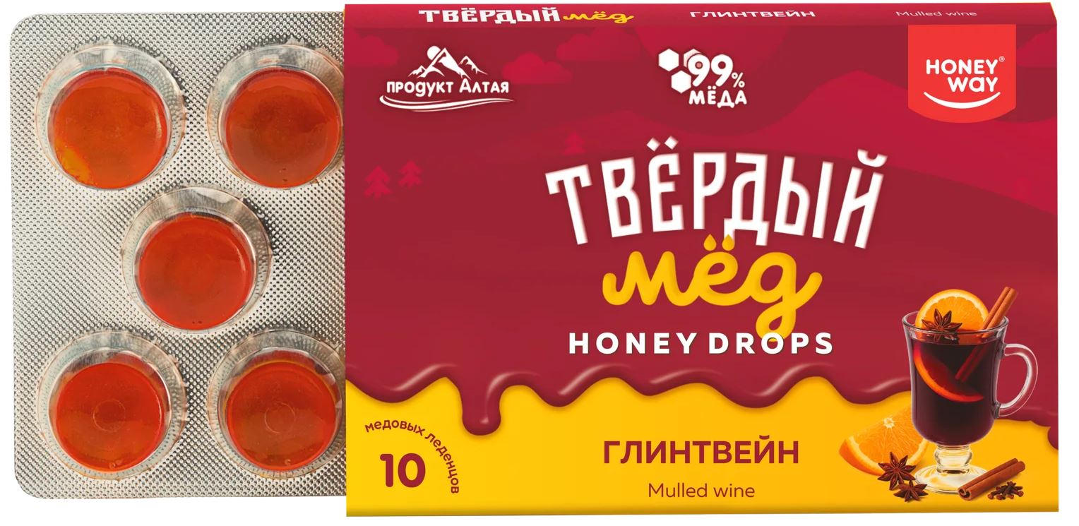 Карамель медовая Твердый мед глинтвейн